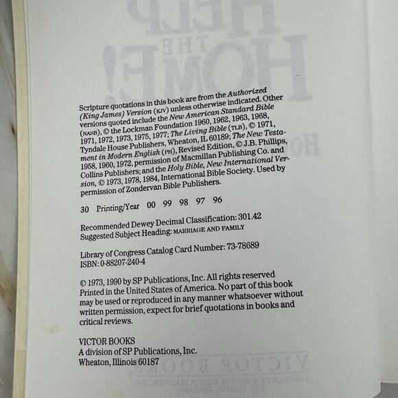 Heaven Help the Home! by Howard G Hendricks Paperback 1990 - Picture 8 of 8